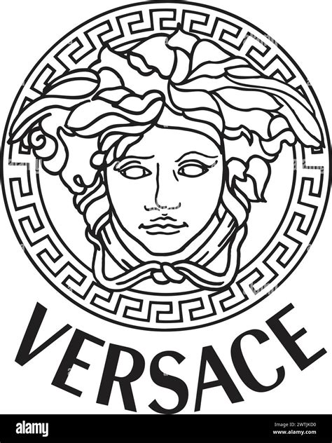 versace teller eckig|Versace black and white.